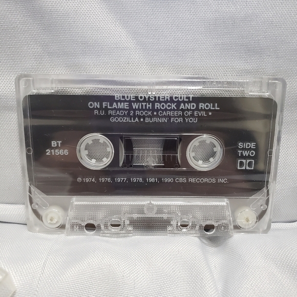 Blue Oyster Cult On Flame With Rock And Roll Cassette Tape Year 1990 CBS Records - Picture 5 of 6